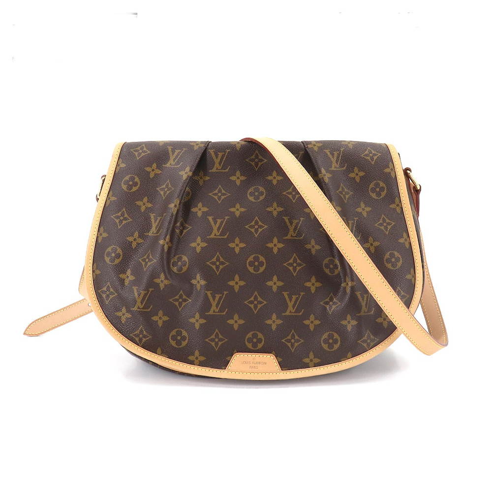 Louis Vuitton Monogram Menilmontant MM Shoulder Bag Brown
